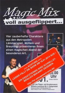 Bild: Plakat Magic Mix Ausfall